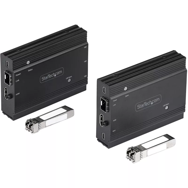 StarTech.com 4K HDMI KVM-extender over glasvezel - HDMI video & USB remote KVM-switch/console-extender - tot 984ft/300m (MultiMode) - 2x 10G MMF SFP+-modules - KVM-extensiekit (TX/RX)
