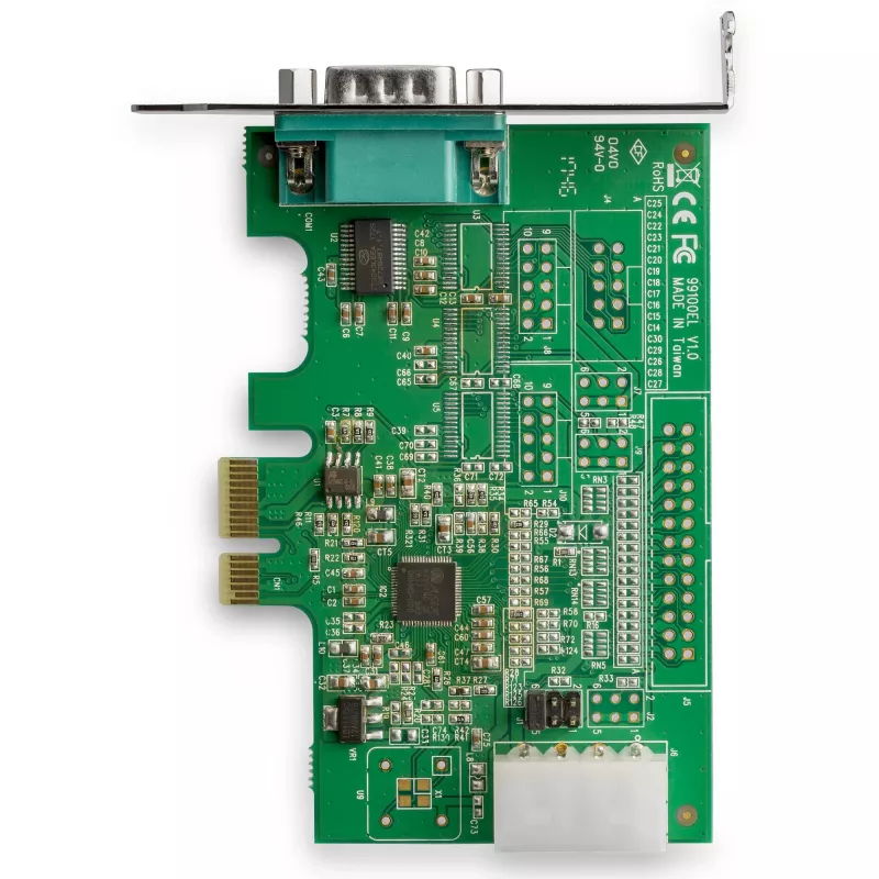 StarTech.com 4-poorts PCI Express RS232 seriële adapterkaart - PCIe RS232 seriële hostcontroller - PCIe naar serieel DB9-kaart - 16950 UART - uitbreidingskaart - Windows/Linux
