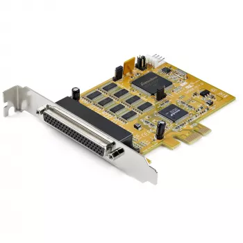 StarTech.com 8-poorts PCI Express RS232 seriële adapterkaart, PCIe RS232 seriële kaart, 16C1050 UART, multiport seriële DB9-controller/uitbreidingskaart, 15kV ESD-beveiliging, alleen Windows - TAA