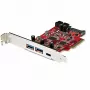 StarTech.com 5-poorts USB PCIe-kaart - 10Gbps USB 3.1 Gen 2 PCIe-kaart met 1x USB-C & 2x USB-A - 1x 2-poorts IDC (interne 5Gbps USB-header-uitbreiding) - USB-C PCI Express controllerkaart
