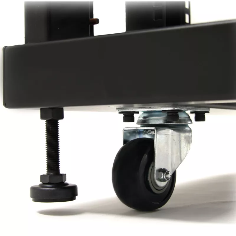 StarTech.com 4-posten 32U serverrack-kast, afsluitbare 19 inch datarack-kast voor computer-/AV-/IT-apparatuur, kantoor-/thuisnetwerkrack met wielen en verstelbare montagerails