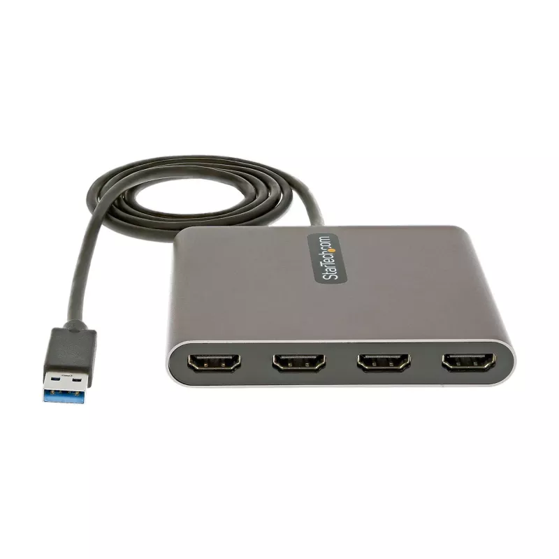 StarTech.com USB 3.0 naar quad HDMI-adapter, USB naar 4x HDMI monitorconverter voor Windows (geen ondersteuning voor macOS/ChromeOS/Linux) - TAA