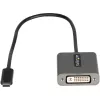 StarTech.com USB-C naar DVI-adapter - 1920x1200p USB-C naar DVI-D adapter-dongle - USB Type-C naar DVI-display/monitor - videoconverter - Thunderbolt 3 compatibel - 12 inch lange vast gemonteerde kabel - bijgewerkte versie van CDP2DVI