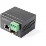 StarTech.com PoE+ industriële glasvezel-naar-Ethernet-mediaconverter 30W - SFP naar RJ45 - singlemode/multimode glasvezel naar koper Gigabit Ethernet - mini/compact formaat - IP-30/ -40 tot +75°C