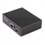 StarTech.com PoE+ industriële glasvezel-naar-Ethernet-mediaconverter 60W - SFP naar RJ45 - singlemode/multimode glasvezel naar koper Gigabit Ethernet - compact formaat - IP30/ -40 tot +75 °C