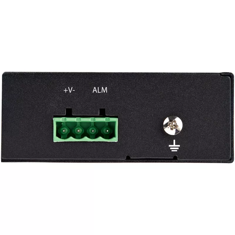 StarTech.com PoE+ industriële glasvezel-naar-Ethernet-mediaconverter 60W - SFP naar RJ45 - singlemode/multimode glasvezel naar koper Gigabit Ethernet - compact formaat - IP30/ -40 tot +75 °C