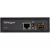 StarTech.com PoE+ industriële glasvezel-naar-Ethernet-mediaconverter 60W - SFP naar RJ45 - singlemode/multimode glasvezel naar koper Gigabit Ethernet - compact formaat - IP30/ -40 tot +75 °C