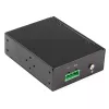 StarTech.com PoE+ industriële glasvezel-naar-Ethernet-mediaconverter 60W - SFP naar RJ45 - singlemode/multimode glasvezel naar koper Gigabit Ethernet - compact formaat - IP30/ -40 tot +75 °C
