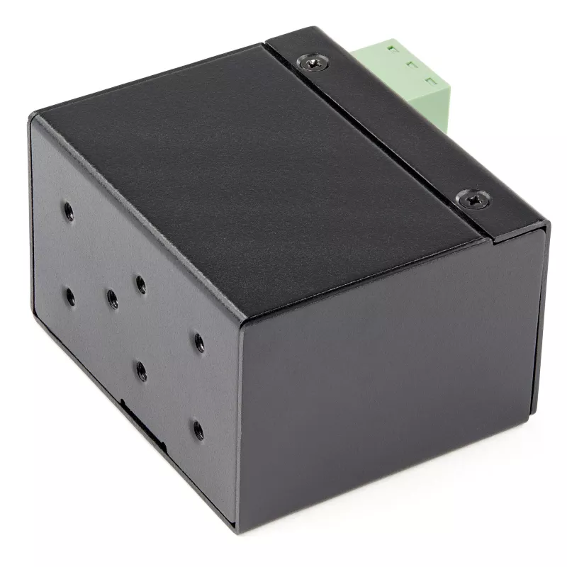 StarTech.com industriële glasvezel-naar-Ethernet-mediaconverter - 100 Mbit/s SFP naar RJ45/Cat6 - singlemode/multimode optische vezel naar kopernetwerk - 12-56 V DC - IP-30 / -40 tot +75 °C
