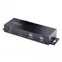 StarTech.com 7-poorts industrial USB 10Gbps-hub met voeding, metaal, monteerbaar, 5x USB-A en 2x USB-C downstream-poorten, ESD-beveiliging, powered USB-hub, TAA