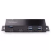StarTech.com 7-poorts industrial USB 10Gbps-hub met voeding, metaal, monteerbaar, 5x USB-A en 2x USB-C downstream-poorten, ESD-beveiliging, powered USB-hub, TAA