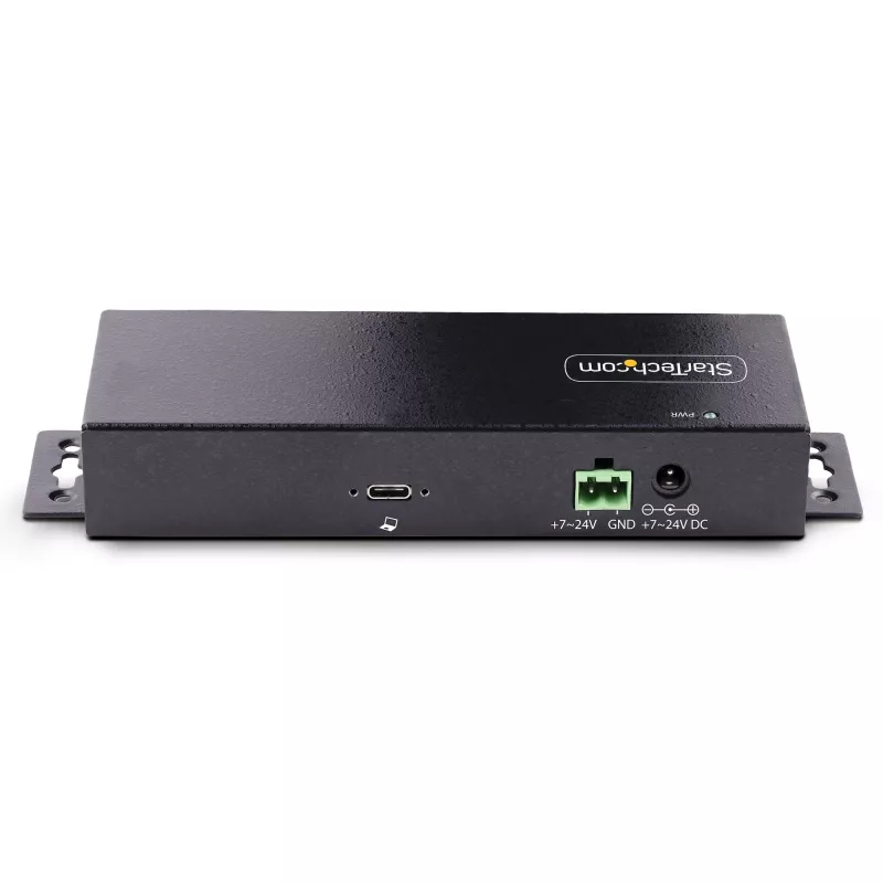 StarTech.com 7-poorts industrial USB 10Gbps-hub met voeding, metaal, monteerbaar, 5x USB-A en 2x USB-C downstream-poorten, ESD-beveiliging, powered USB-hub, TAA