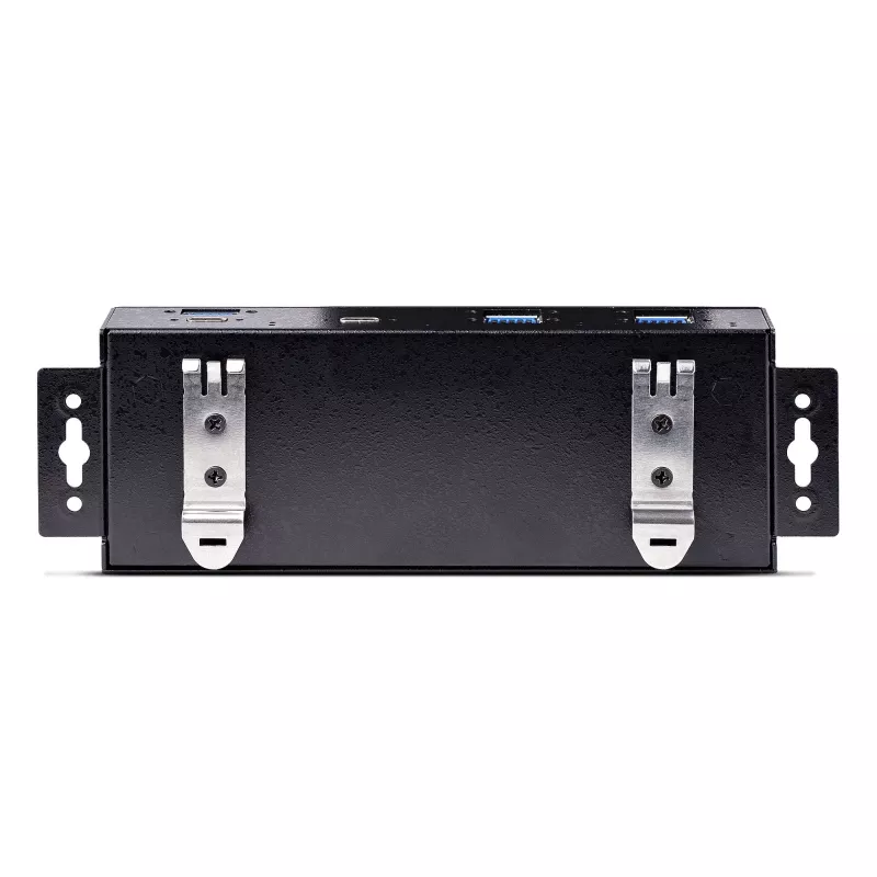 StarTech.com 7-poorts industrial USB 10Gbps-hub met voeding, metaal, monteerbaar, 5x USB-A en 2x USB-C downstream-poorten, ESD-beveiliging, powered USB-hub, TAA
