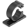 StarTech.com 100 zelfklevende kabelmanagementclips zwart - netwerk/Ethernet/bureaublad/computerkabel-organizer - klevende kabel-/leidinghouders - nylon zelfklevende clip UL/94V-2 brandwerend