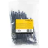 StarTech.com 15 cm herbruikbare kabelbinders - 7 mm breed, 35 mm bundeldiameter, 22 kg treksterkte, losmaakbare nylon binders, binnen/buiten, 94V-2/UL-gecertificeerd, 100-pack - zwart
