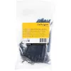 StarTech.com 12cm herbruikbare kabelbinders - 7mm breed, 30mm bundeldiameter, 22kg treksterkte, losmaakbare nylon binders, binnen/buiten, 94V-2/UL-gecertificeerd, 100-pack - zwart