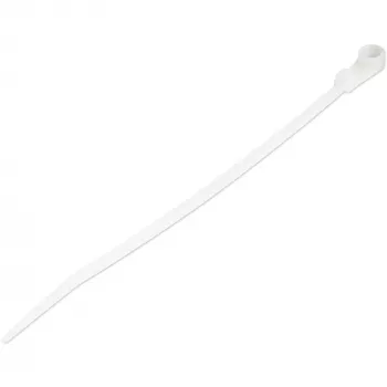 StarTech.com 6 inch (15 cm) kabelbinders met bevestigingsgat - 1/8 inch (3 mm) breed, 1-1/2 inch (40 mm) bundeldiameter, 40 lb (18 kg) treksterkte, zelfborgende kabelbinders van nylon 66 met schroefgat, UL-gecertificeerd, 100-pack