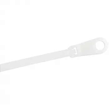 StarTech.com 6 inch (15 cm) kabelbinders met bevestigingsgat - 1/8 inch (3 mm) breed, 1-1/2 inch (40 mm) bundeldiameter, 40 lb (18 kg) treksterkte, zelfborgende kabelbinders van nylon 66 met schroefgat, UL-gecertificeerd, 100-pack