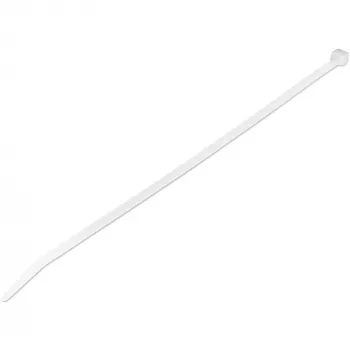 StarTech.com 10 inch (25 cm) kabelbinders - 1/8 inch (4 mm) breed, 6,8 cm bundeldiameter, 22 kg treksterkte, zelfborgende nylon kabelbinders met gebogen punt, 94V-2/UL-gecertificeerd, 1000-pack - wit