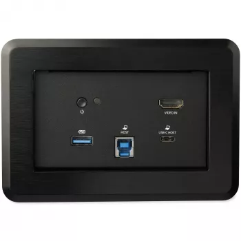 StarTech.com vergaderruimte-dockingstation - universeel laptop-dock - 4K HDMI, 60W Power Delivery, USB-hub, GbE, audio - tafel-connectiviteitsbox voor huddle-/boardroom-samenwerkingsruimtes