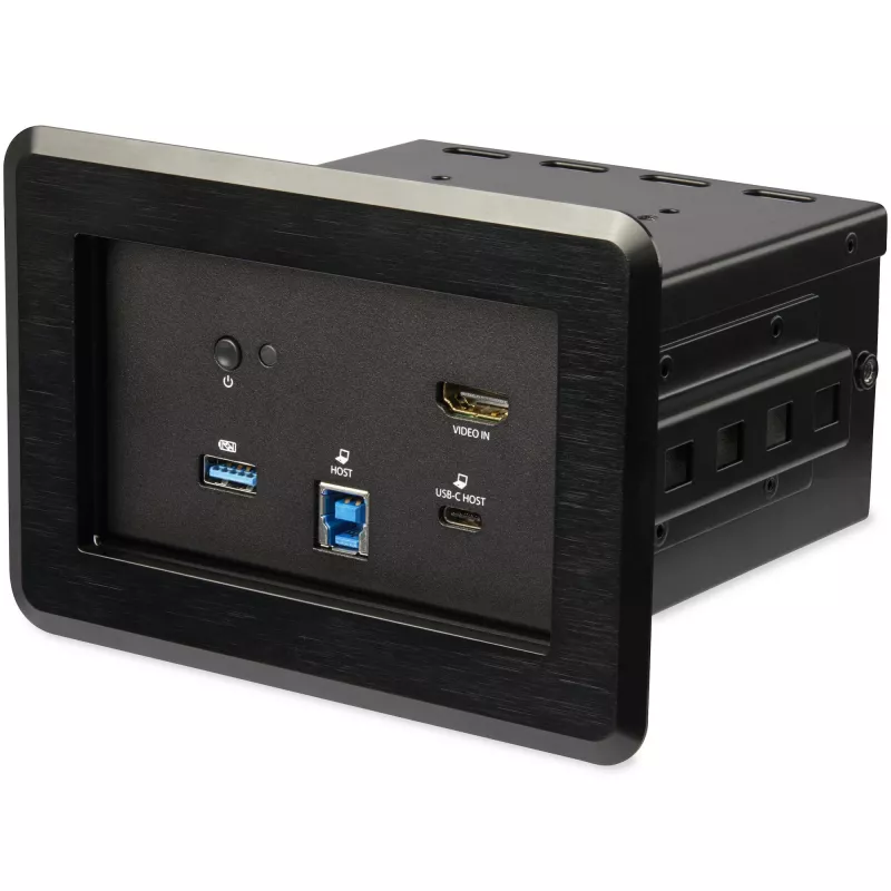 StarTech.com vergaderruimte-dockingstation - universeel laptop-dock - 4K HDMI, 60W Power Delivery, USB-hub, GbE, audio - tafel-connectiviteitsbox voor huddle-/boardroom-samenwerkingsruimtes