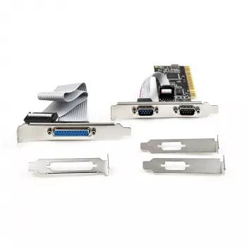 StarTech.com PCI Serial Parallel Combo Card met twee seriële RS232-poorten (DB9) & 1x parallelle LPT-poort (DB25) – PCI-combo-adapterkaart – PCI-uitbreidingskaart-controller – PCI-naar-printer-kaart
