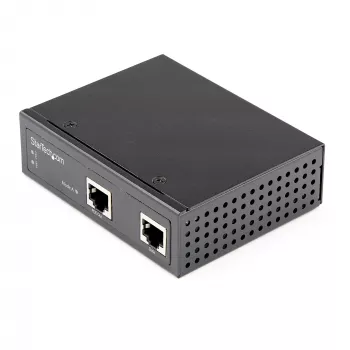 StarTech.com Industriële Gigabit Ethernet PoE Injector - 30W 802.3at PoE+ Midspan 48V-56VDC DIN-rail Power Over Ethernet Injector Adapter - -40C tot +75C camera's/sensoren/wifi-toegang