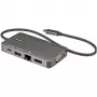 StarTech.com USB-C multiport-adapter – USB-C naar 4K 30Hz HDMI of 1080p VGA – USB Type-C mini-dock met 100W Power Delivery passthrough, 3-poorts USB-hub 5Gbps, GbE – 12″ (30 cm) vast gemonteerde kabel