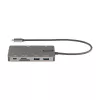 StarTech.com USB-C-multiport-adapter – HDMI 4K 30Hz of VGA travel dock – 5Gbps USB 3.0 hub (USB-A-/USB-C-aansluitingen) – 100W Power Delivery – SD/Micro SD – GbE – 30cm kabel – USB-C mini dock