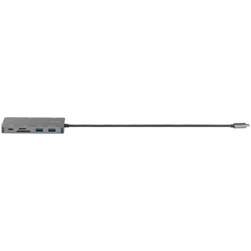 StarTech.com USB-C-multiport-adapter – HDMI 4K 30Hz of VGA travel dock – 5Gbps USB 3.0 hub (USB-A-/USB-C-aansluitingen) – 100W Power Delivery – SD/Micro SD – GbE – 30cm kabel – USB-C mini dock