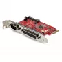 StarTech.com PCIe-kaart met seriële en parallelle aansluiting – PCI-Express-combo-adapterkaart met 1x DB25 parallelle poort & 1x RS232 seriële aansluiting – uitbreidings-/controllerkaart – PCIe-printerkaart