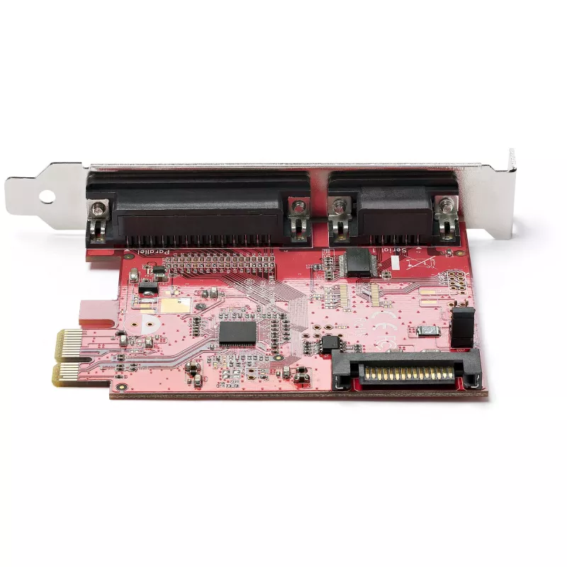 StarTech.com PCIe-kaart met seriële en parallelle aansluiting – PCI-Express-combo-adapterkaart met 1x DB25 parallelle poort & 1x RS232 seriële aansluiting – uitbreidings-/controllerkaart – PCIe-printerkaart