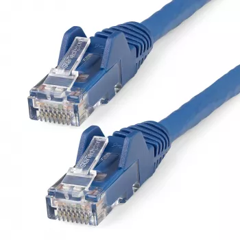StarTech.com 5m CAT6 Ethernet-kabel - LSZH (Low Smoke Zero Halogen) - 10 Gigabit 250MHz 100W PoE RJ45 10GbE UTP netwerk-patchkabel, rastnasenbescherming met trekontlasting - Blauw, CAT 6, ETL-geverifieerd, 24AWG