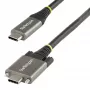 StarTech.com 50cm (20″) zijwaarts vastschroefbare USB-C-kabel 10Gbps – USB 3.1/3.2 Gen 2 Type-C-kabel – 100W (5A) Power Delivery-laden, DP Alt Mode – dubbele schroefvergrendeling – USB-C-kabel laden/synchroniseren