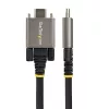 StarTech.com 50cm (20″) zijwaarts vastschroefbare USB-C-kabel 10Gbps – USB 3.1/3.2 Gen 2 Type-C-kabel – 100W (5A) Power Delivery-laden, DP Alt Mode – dubbele schroefvergrendeling – USB-C-kabel laden/synchroniseren