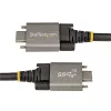 StarTech.com 50cm (20″) zijwaarts vastschroefbare USB-C-kabel 10Gbps – USB 3.1/3.2 Gen 2 Type-C-kabel – 100W (5A) Power Delivery-laden, DP Alt Mode – dubbele schroefvergrendeling – USB-C-kabel laden/synchroniseren