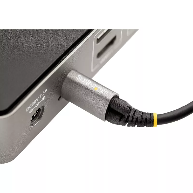 StarTech.com 50 cm top screw locking USB-C-kabel 10 Gbit/s – USB 3.1/3.2 Gen 2 Type-C-kabel – 100 W (5 A) Power Delivery laadvermogen, DP Alt Mode – enkele schroefvergrendeling, USB-C kabel laden/synchroniseren