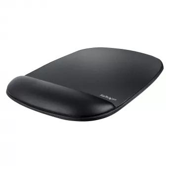 StarTech.com Muispad met polssteun, 6,7 x 7,1 x 0,8 inch (17 x 18 x 2 cm), ergonomisch muispad met polssteun, bureau-polssteunpad met antislip PU-basis, gevoerd gel-muispad met polssteun