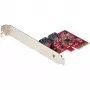 StarTech.com SATA PCIe-kaart - 2-poorts PCIe SATA-uitbreidingskaart - 6Gbps - Full/Low Profile - PCI Express naar SATA-adapter/controller - ASM1062R SATA RAID - PCIe naar SATA-converter