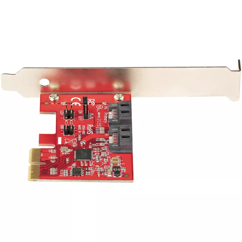 StarTech.com SATA PCIe-kaart - 2-poorts PCIe SATA-uitbreidingskaart - 6Gbps - Full/Low Profile - PCI Express naar SATA-adapter/controller - ASM1062R SATA RAID - PCIe naar SATA-converter