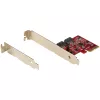 StarTech.com SATA PCIe-kaart - 2-poorts PCIe SATA-uitbreidingskaart - 6Gbps - Full/Low Profile - PCI Express naar SATA-adapter/controller - ASM1062R SATA RAID - PCIe naar SATA-converter