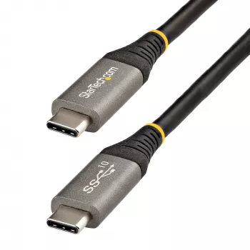 StarTech.com 20 inch (50 cm) USB-C-kabel 10 Gbit/s – USB 3.1 Type-C-kabel – 100 W (5 A) Power-Delivery-laden, DP Alt Mode – USB-C-kabel voor USB-C-laptop/telefoon/apparaat – laden/synchroniseren