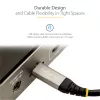 StarTech.com 20 inch (50 cm) USB-C-kabel 10 Gbit/s – USB 3.1 Type-C-kabel – 100 W (5 A) Power-Delivery-laden, DP Alt Mode – USB-C-kabel voor USB-C-laptop/telefoon/apparaat – laden/synchroniseren