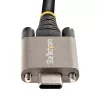 StarTech.com 0,91 m zijwaartse schroefvergrendeling USB-C-kabel 10 Gbit/s – USB-IF-gecertificeerde USB-C-kabel – USB 3.1/3.2 Gen 2 Type-C-kabel – 100 W (5 A) Power Delivery laden, DP Alt Mode – dubbele schroefvergrendeling – USB-C kabel laden/synchroniseren