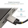 StarTech.com 0,91 m zijwaartse schroefvergrendeling USB-C-kabel 10 Gbit/s – USB-IF-gecertificeerde USB-C-kabel – USB 3.1/3.2 Gen 2 Type-C-kabel – 100 W (5 A) Power Delivery laden, DP Alt Mode – dubbele schroefvergrendeling – USB-C kabel laden/synchroniseren