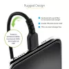 StarTech.com 1m (3ft) USB-C naar Lightning kabel, MFi-gecertificeerd, spiraalkabel iPhone laadkabel, Zwart, robuuste TPE-mantel aramidevezel, slijtvaste spiraalkabel Lightning