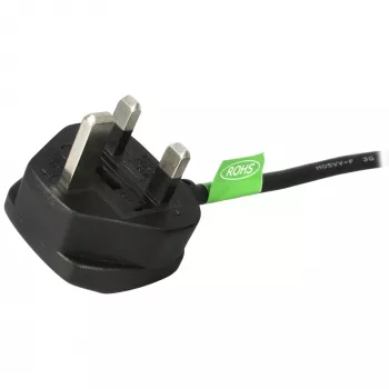 StarTech.com 0,9 m (3ft) UK computer-netkabel, BS 1363 naar C13, 18AWG, 10A 250V, vervangende netkabel, koudapparaatkabel / UK netkabel, pc-voedingskabel, TV-netkabel