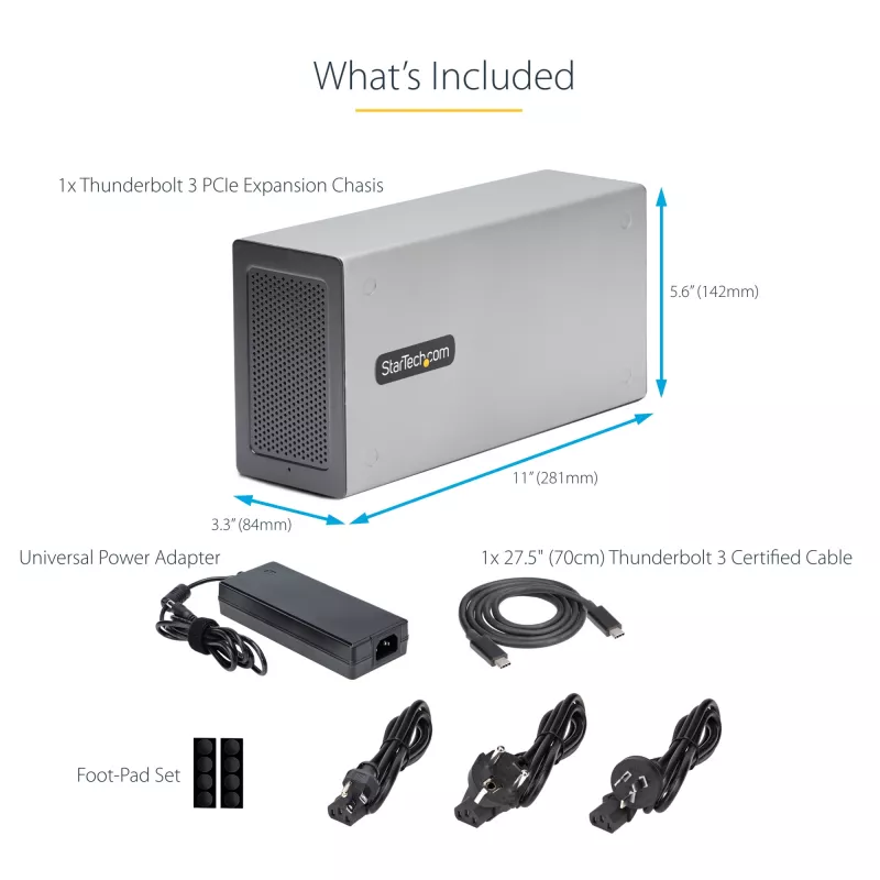 StarTech.com Dual-slot Thunderbolt 3 PCIe-uitbreidingsbehuizing