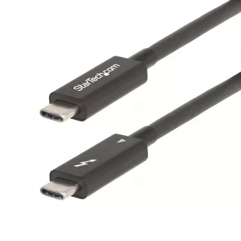 StarTech.com 2m actieve Thunderbolt 4 kabel, 40 Gbit/s, 100W Power Delivery, 4K/8K video, Intel-gecertificeerde Thunderbolt kabel – Compatibel met USB4/Thunderbolt 4/USB 3.2/USB Type-C/DisplayPort/Thunderbolt 3