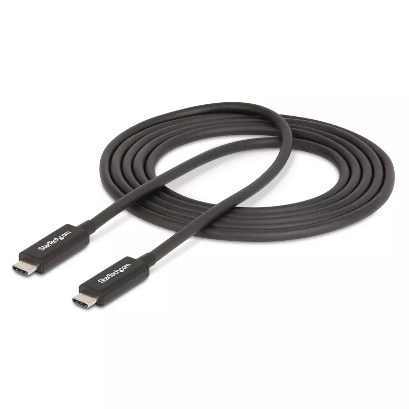 StarTech.com 2m actieve Thunderbolt 4 kabel, 40 Gbit/s, 100W Power Delivery, 4K/8K video, Intel-gecertificeerde Thunderbolt kabel – Compatibel met USB4/Thunderbolt 4/USB 3.2/USB Type-C/DisplayPort/Thunderbolt 3